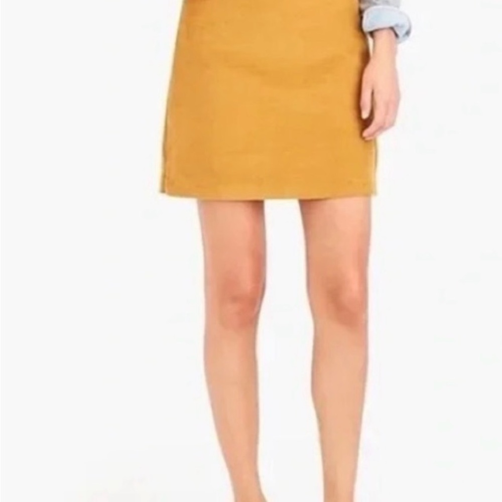 J. Crew Mustard Mini Skirt